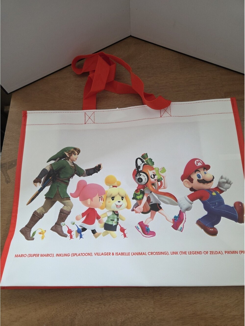 Nintendo Super Smash Bros Gaming Character Tote Bag Mario Zelda Animal Crossing